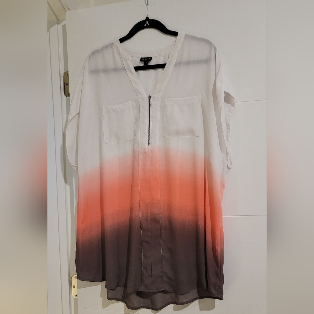 Torrid Harper Georgette Ombre Top
